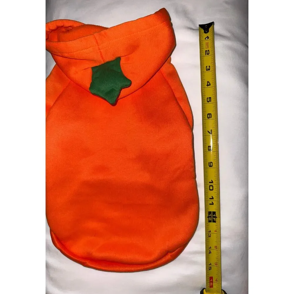Carrot Costume Dog Hoodie Sweater - Miniature Dogs Size Med
